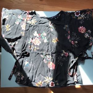 Kimono Inspired Flowy Elegant Blouse
